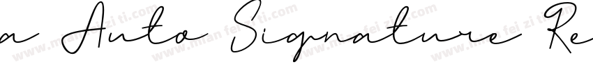 a Auto Signature Reg字体转换